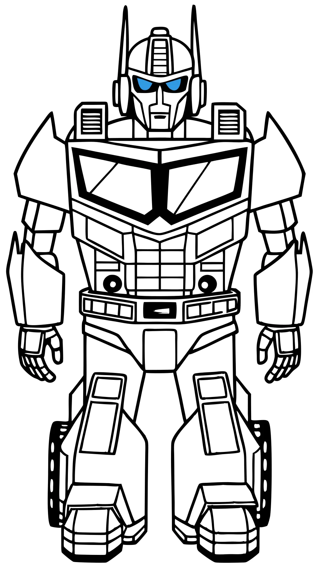 bumblebee optimus prime coloring page